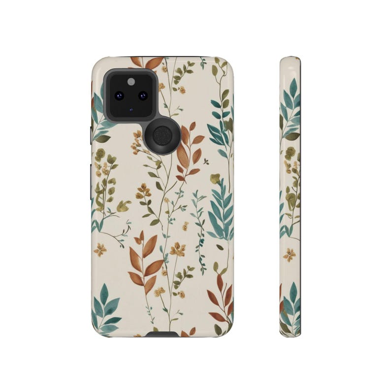 植物柄スマホケース：秋の葉をイメージした、スリムで保護性に優れたデザイン 画像 9