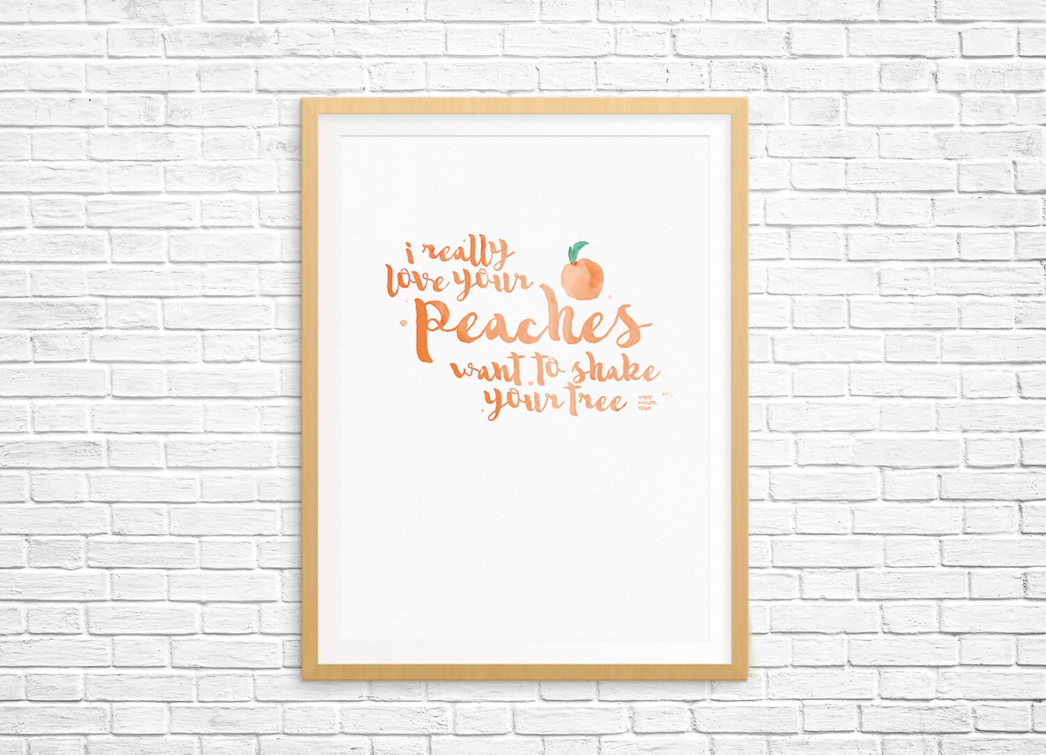 I Really Love Your Peaches by Steve Miller Band Printable Etsy