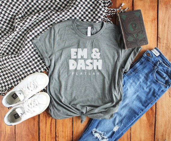 Bella Canvas 3001 Deep Heather T Shirt Flatlay Styled Mockup Etsy