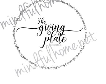 Thanksgiving: The giving plate