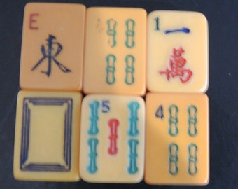 vintage mahjong//mah jongg butterscotch flowers lots #4 and #5