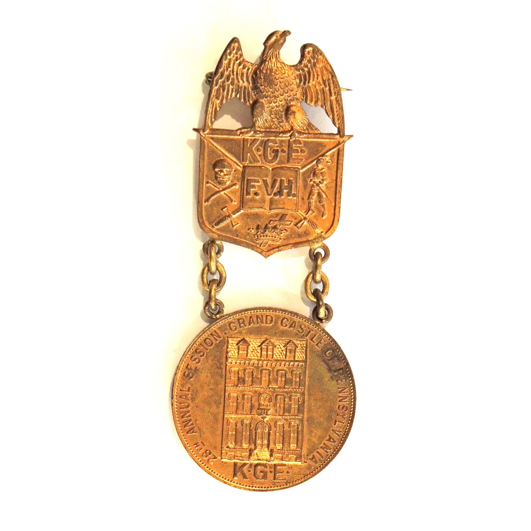 Knights of the Golden Eagle 1904 Four Sided Medallion Etsy