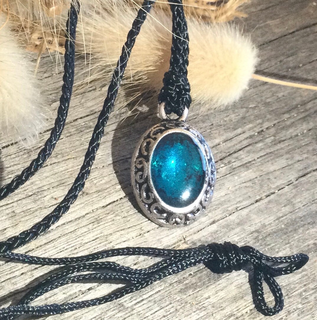 Discovery of Witches Inspired Necklace Pendant Black Braided Etsy