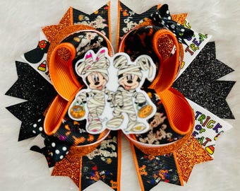 Mouse Halloween Inspired Hair Bow
