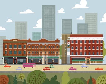 Edmonton - East Jasper Avenue | A Unique Take on Alberta's Capital City Landmarks and Surrounding Area