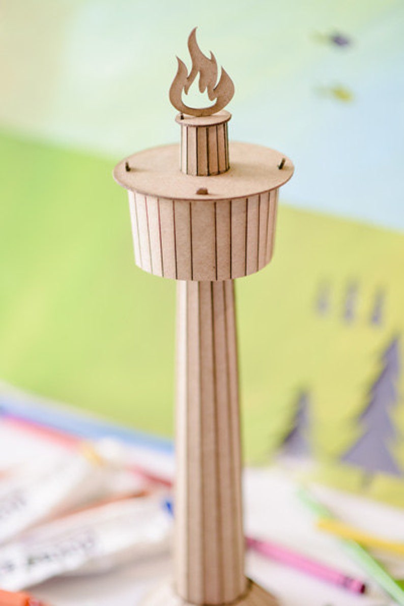 Calgary Tower Model Kit Etsy