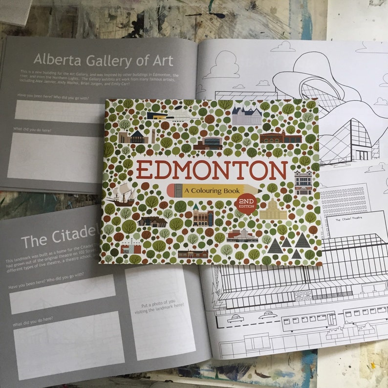 Edmonton A Colouring Book Etsy
