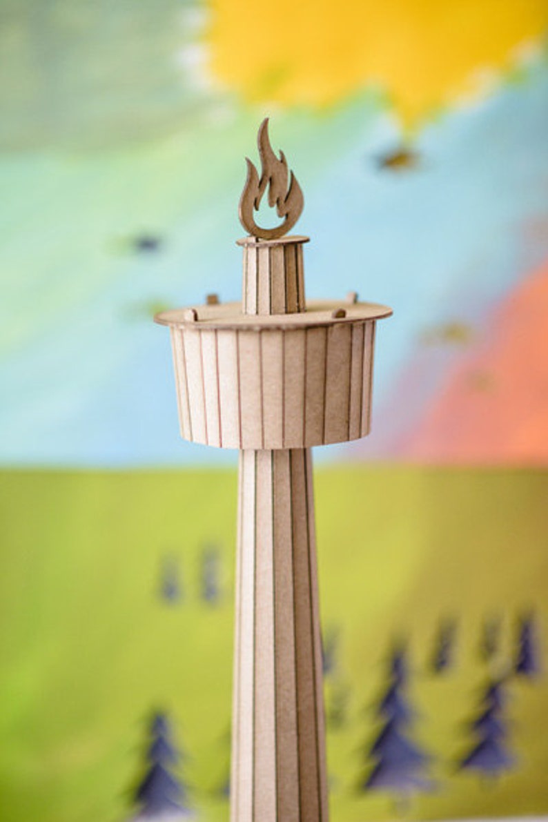 Calgary Tower Model Kit Etsy