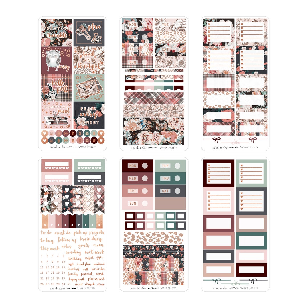 Mini Sticker Bundle Layout September 2021 Mini Box Digital Printable Sticker Kit- Matches Our ...