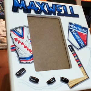 Picture Frame Custom Sports Team Personalized and HandpaintedArt 4 x 6 image 1