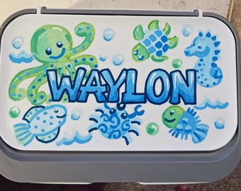 Custom Art Baby Wipes Large Size Refillable Table Case  Design Choices Personalized Handpainted
