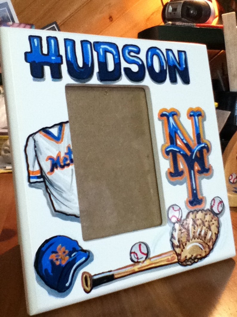 Picture Frame Custom Sports Team Personalized and HandpaintedArt 4 x 6 image 2
