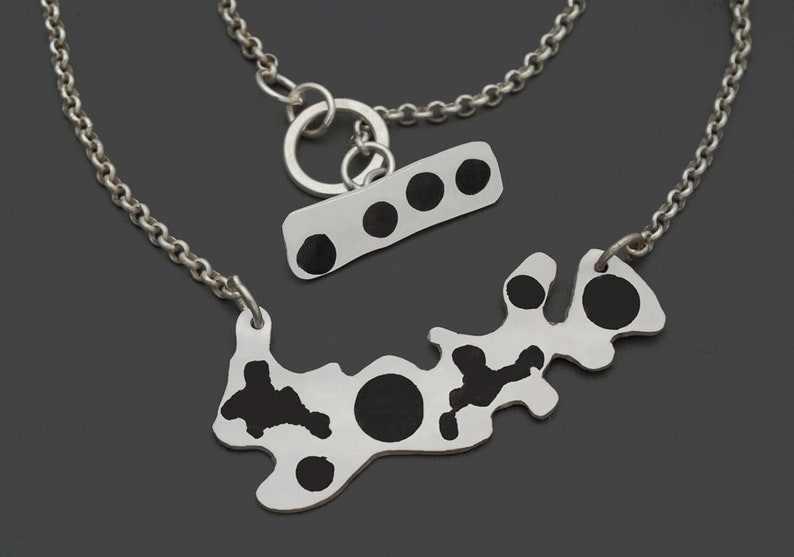 Ink Blot Pendant Medium