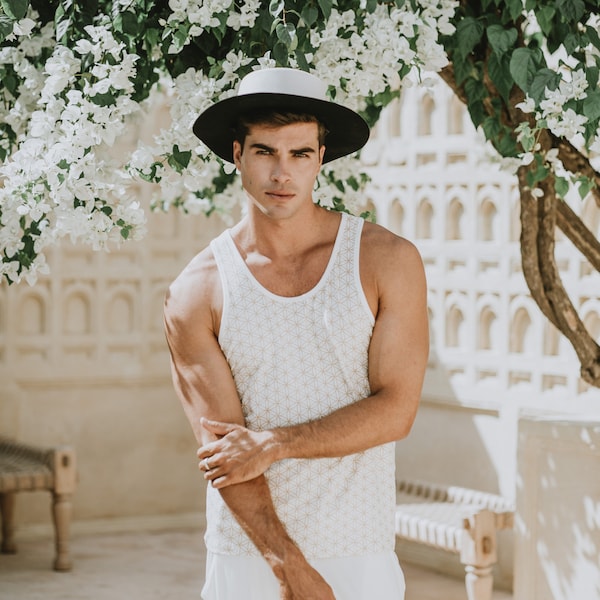 Flower of Life Tank Men Etsy