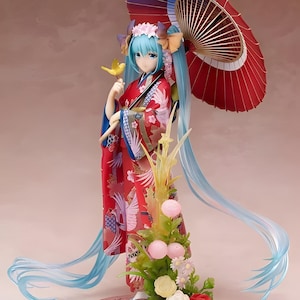 Hatsune Miku: kimonofiguur / Japanse animepop - 23 cm