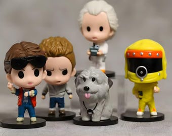 Back to the Future : Mini Figures Set – Retro Christmas Gift for Movie Lovers | Sci-Fi Toy