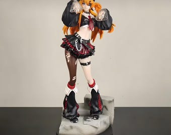 Asuka Langley Soryu : Rock Band Anime  Figure Christmas Gift | Evangelion Collectible Doll Toy