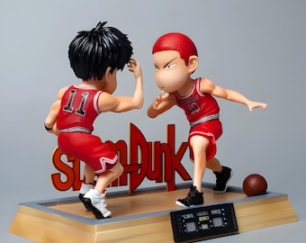 Slam Dunk : Kaede Rukawa - Sakuragi Hanamichi Anime Action Figure / Collectible Model Doll Toys Birthday Gifts Anime Basketball Statue