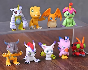 DIGIMON ADVENTURE : Agumon-Gabumon-Palmon-Gomamon-Patamon-Tailmon-Greymon-Tentomon-Biyomon Anime Action Figures 9pcs/Set Collection Models