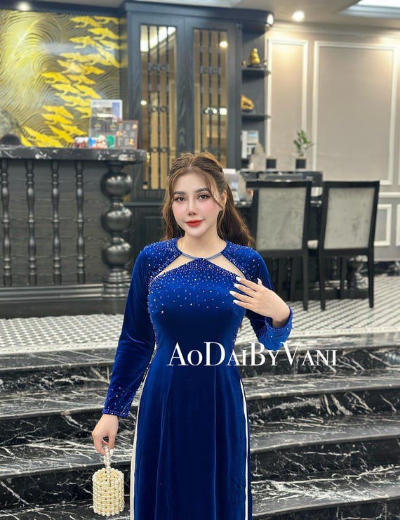 blue velvet designer dress Royal Blue Long Mermaid Velvet One Shoulder Formal Prom Dress with Sli –  27dress