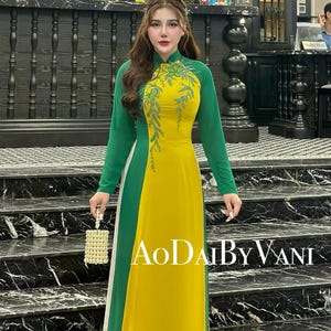 Chiffon Ao Dai Dress: Double Layered Vietnamese Traditional Dress