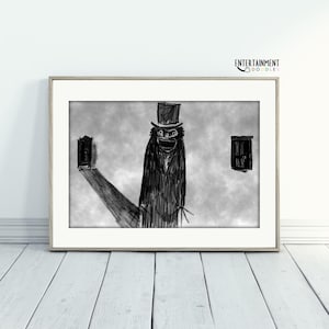 The Babadook Book Page Print – Horror Movie Prop Replica, Creepy Wall Art, Distressed Vintage Style Page from Mister Babadook