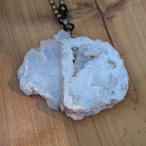 Pull Chain Set, White + Brass Fan Dangles, Pair of Geode Fan Pulls, Stone Décor, Natural Crystal Pulls