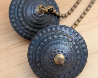 Oiled Bronze Home Decor, Ceiling Fan Pull Set, Decorative Fan Pulls, Antique Brass Fan Pulls, Ball Chain Fan Dangles