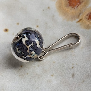 Handtasche Zipper Pull, Glas Geschenkidee, Jacke Zipper Pull, handgefertigtes Unikat,