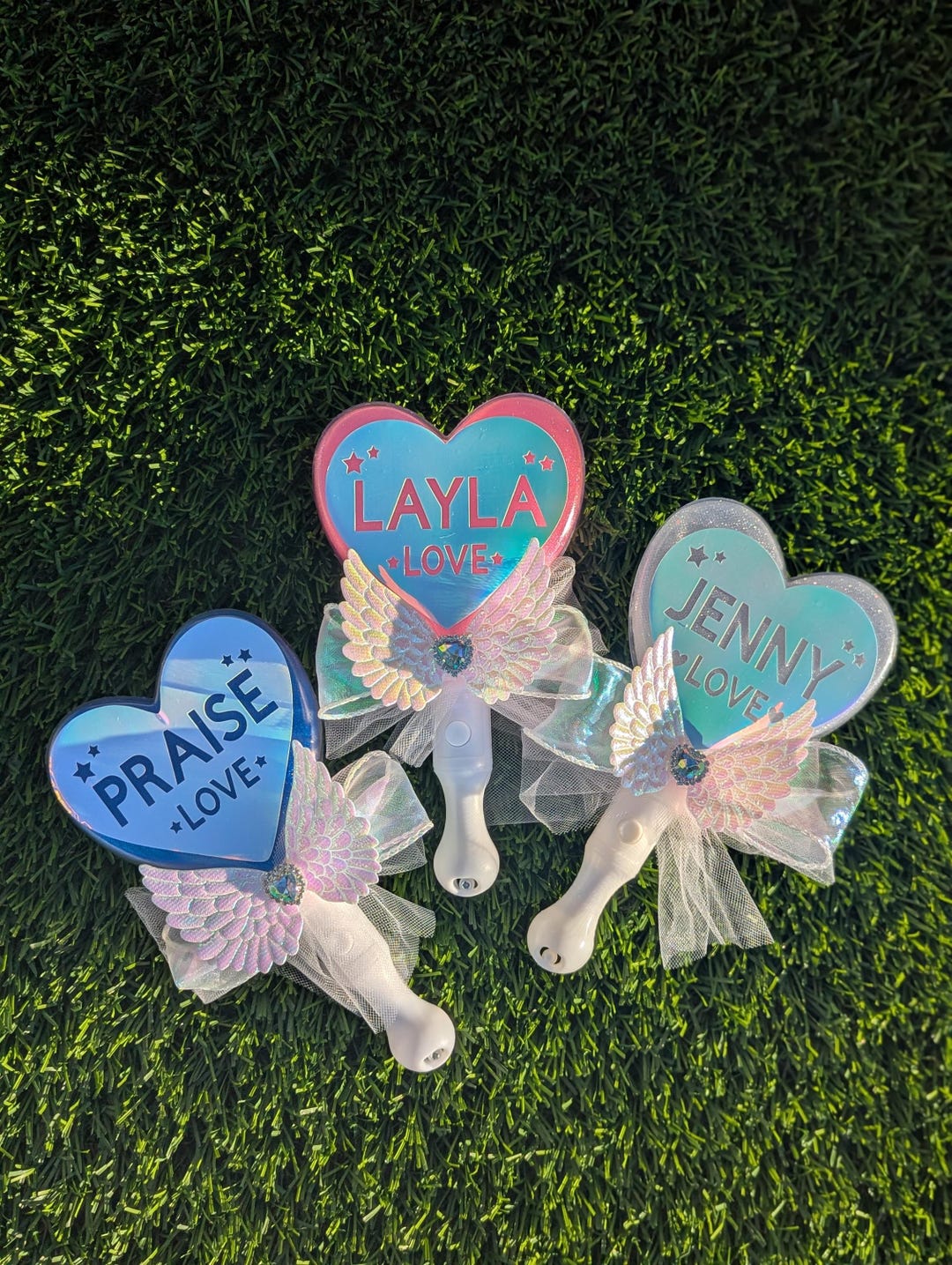 アイドル =LOVE Official Heart Stick Custom Heart Twinkle Light Stick, KPOP Light (5colors) - Etsy