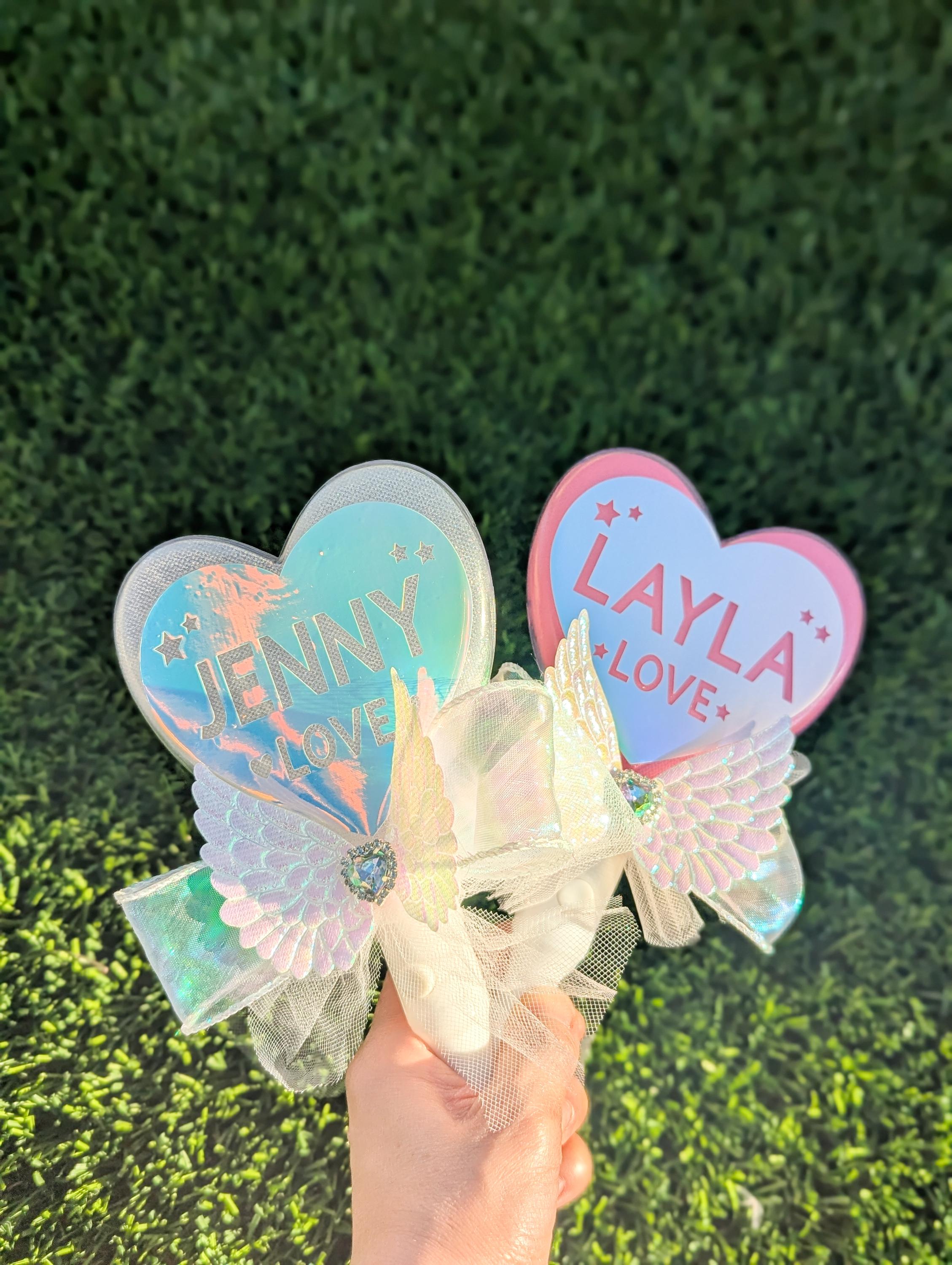 Custom Heart Twinkle Light Stick, KPOP Light (5colors) - Etsy