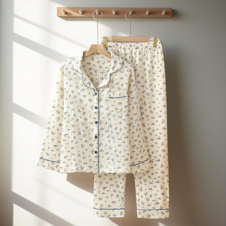Pure Cotton Floral Pajamas | Muslin Cotton | Lounge Wear Women's Pajama Set | Cute Sleepwear | Bachelorette Pajamas | Matching PJs|Comfort