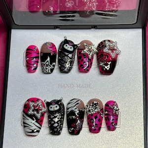 Pink Y2K Press-On Nails