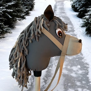 Giddyup Stick Horse Pony Hobby Horse - Dark Gray
