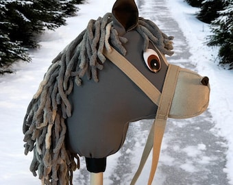 Giddyup Stick Horse Pony Hobby Horse - Dark Gray