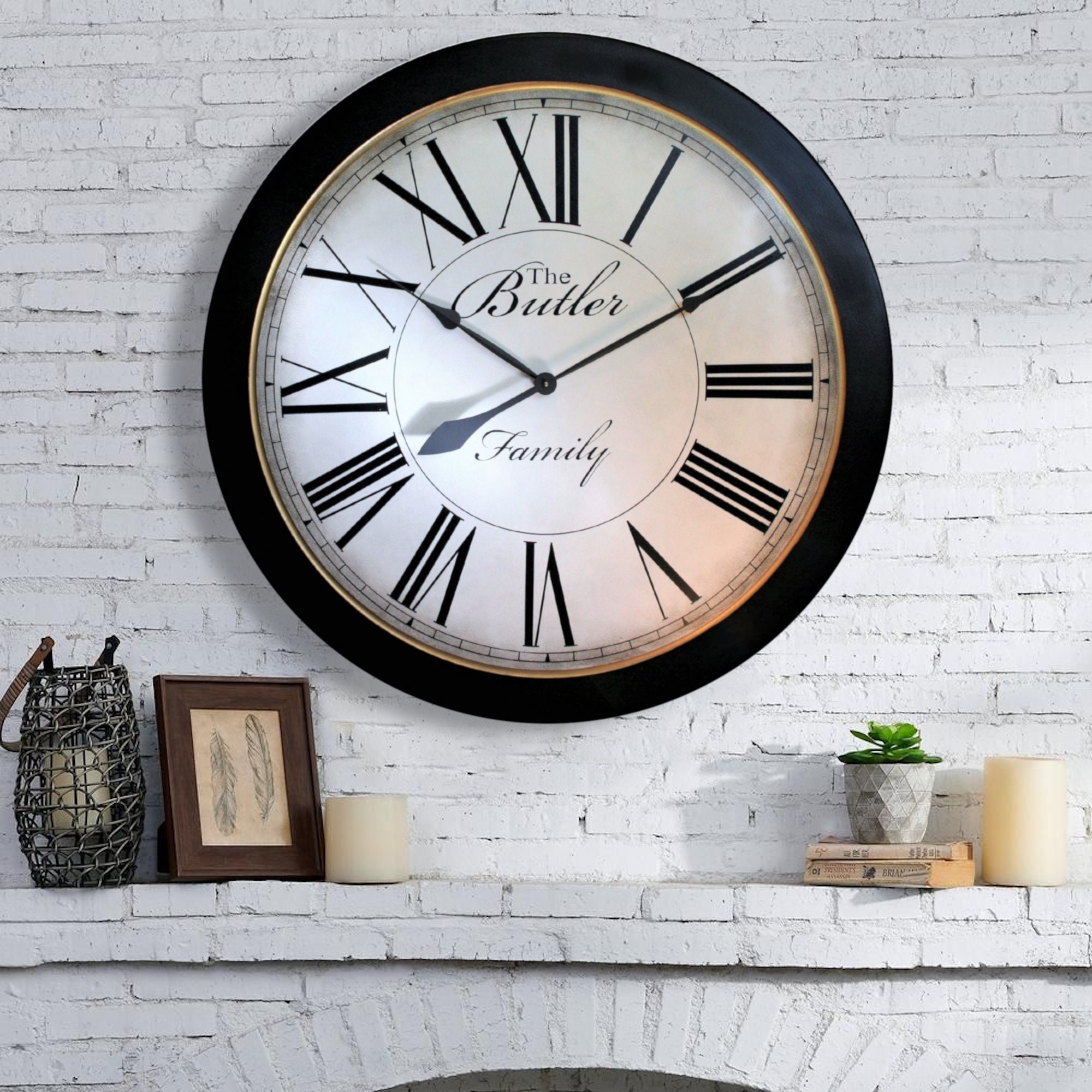 24 30 36 inch Large wall clocks Contemporary style clock Etsy