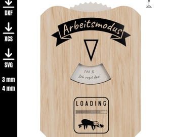 Digital laser cut file | Working mode | SVG DXF XCS |