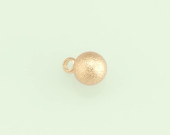 1pcs 18K Gold Filled Round Ball Pendant Ball Charm for DIY Jewelry Finding Necklace Bracelet NY-1235
