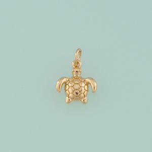 1pcs 18K Gold Filled Turtle Pendant Cute Charm for DIY Jewelry Finding Necklace Bracelet NY-78