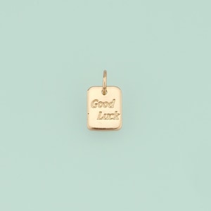 1pcs 18K Gold Filled Luck Pendant Good Luck Charm for DIY Jewelry Finding Necklace Bracelet NY-128
