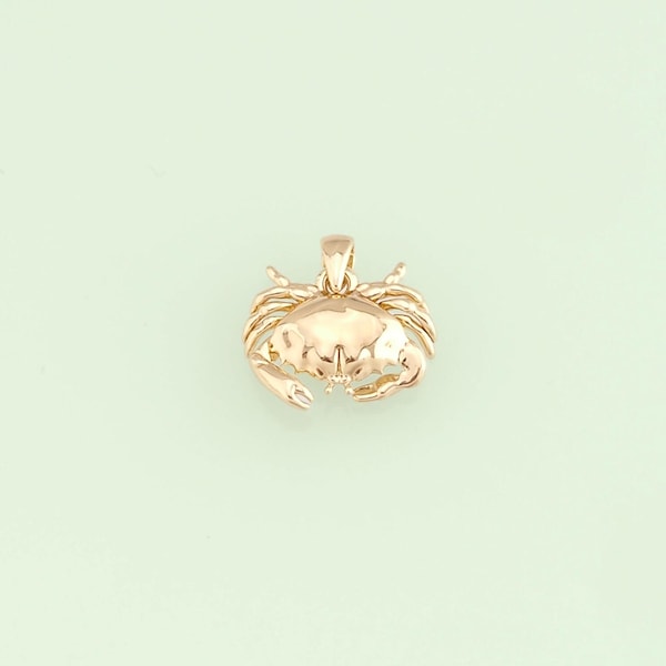 1pcs 18K Gold Filled Crab Pendant Crab Charm for DIY Jewelry Finding Necklace Bracelet NY-1229