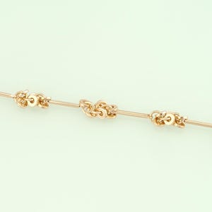 1 meter 18K Gold Filled Knot Chain Necklace,Thin Chain for DIY Jewelry Finding Necklace Bracelet NY-1300