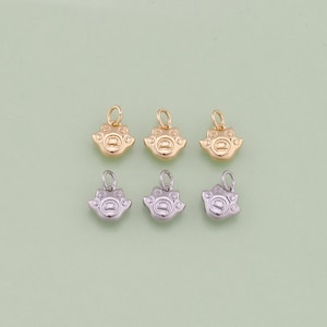 1pcs 18K Gold Filled Cat Paw Pendant Dog Paw Charm for DIY Jewelry Finding Necklace Bracelet AD2049