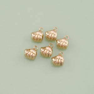1pcs 18K Gold Filled Hand Fist Pendant Hand Gesture Charm for DIY Jewelry Finding Necklace Bracelet XT94