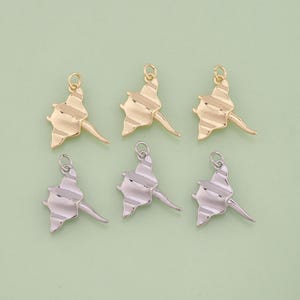 1pcs 18K Gold Filled Manta Ray Pendant Ocean Charm for DIY Jewelry Finding Necklace Bracelet AD-2910