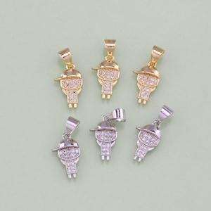 1pcs 18K Gold Filled Boy Girl Child Pendant Boy Girl Charm for DIY Jewelry Finding Necklace Bracelet AD-1603