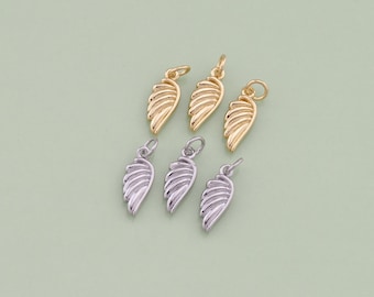 1 stks 18 K Gold Filled Engelenhanger Vleugels Charm voor DIY Sieraden Vinden Ketting Armband AD1268