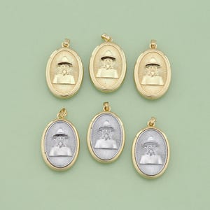 1pcs 18K Gold Filled Wizard Pendant Charm for DIY Jewelry Finding Necklace Bracelet AD-2828