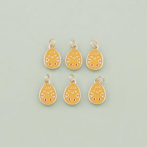 1 pièces pendentif oeuf de pâques émaillé or 18 carats breloque oeuf pour bijoux à bricoler soi-même trouver collier bracelet AD2588