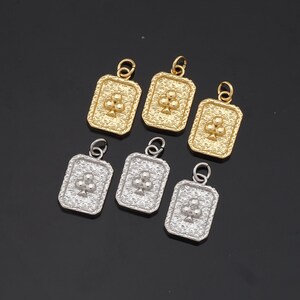 1pcs 18K Gold Filled Poker Pendant Charm for DIY Jewelry Finding Necklace Bracelet AD-641